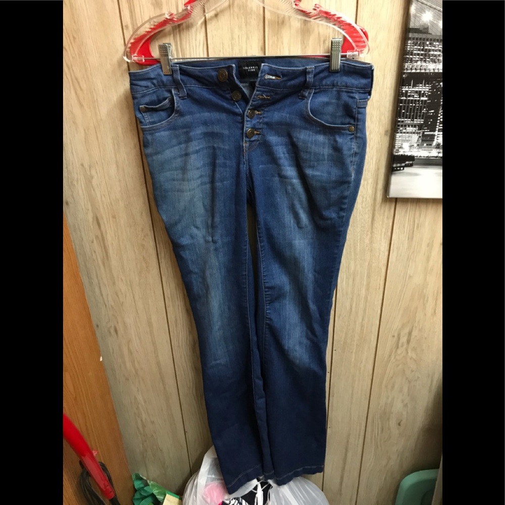 celeberity stretch blue jean flare 11/30